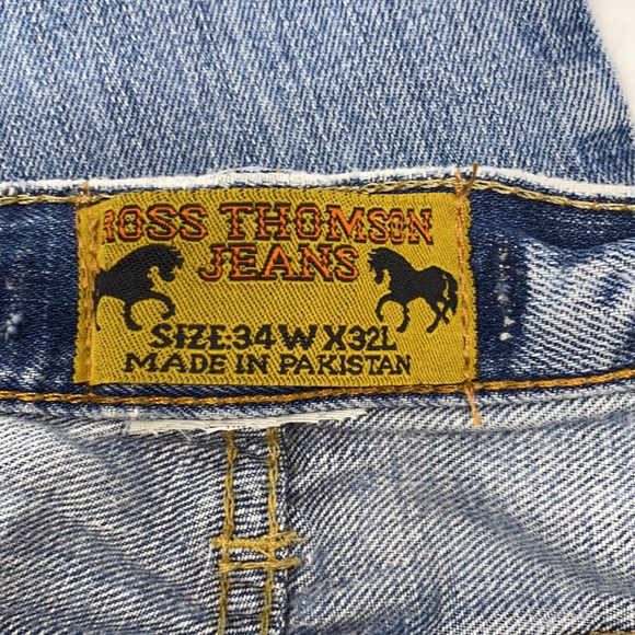 Ross Thomson Men's Straight Leg Jeans - Picture 11 of 15